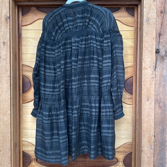 By Anthropologie long sleeve zip front mini dress - Picture 6 of 7